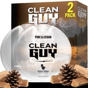 Clean Guy Pre-Poo Toilet Spray for Men, Poop Spray Odor Eliminator   Masculine Bathroom Deodorizer & Air Freshener with Essential Oils   Travel Size Poo Spray for Home & Office 2 Pack, Pine & Cedar