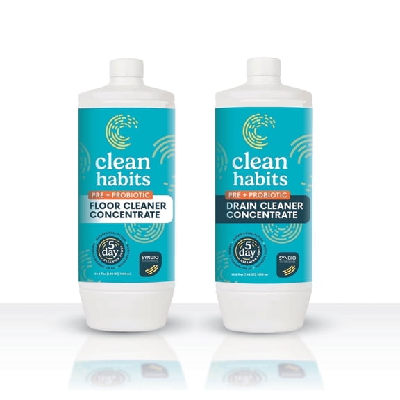Clean Habits Probiotic Floor Cleaner and Drain Cleaners, 2ct