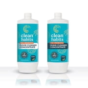 Clean Habits Probiotic Floor Cleaner and Drain Cleaners, 2ct