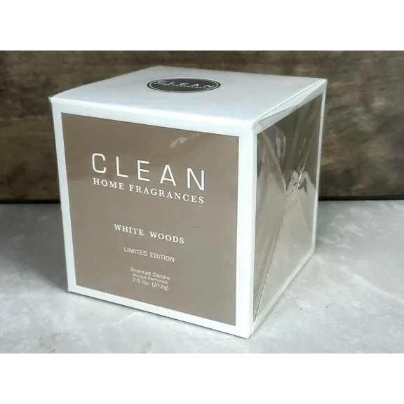 Clean Home Fragrances White Woods Limited Edition Scented Candle Sealed