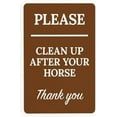 thumbnail image 1 of Clean Up After Your Horse Thank You Warning,Hiking Trail Security Metal Signs for Outdoor Indoor Road Yard Garage Home Busines Street Wall Caution Decor 8 x 12 Inch, 1 of 4