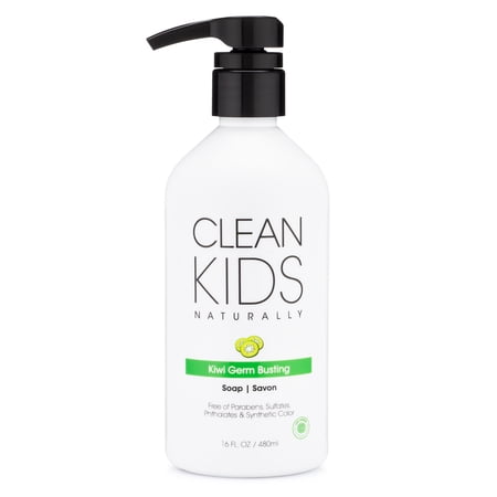 Clean Kids Naturally Kiwi Germ Busting Soap, 16 oz