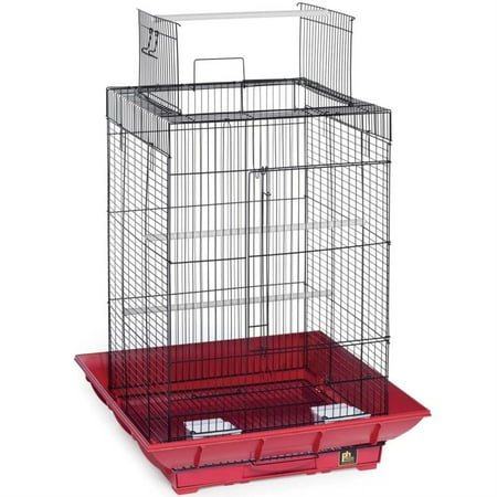 Clean Life Playtop Bird Cage - Red