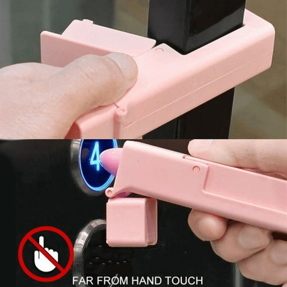 Clean Life Zero Touch Door Handle Opener, Elevator Touch, Screen Touch Protective Tool -Pink