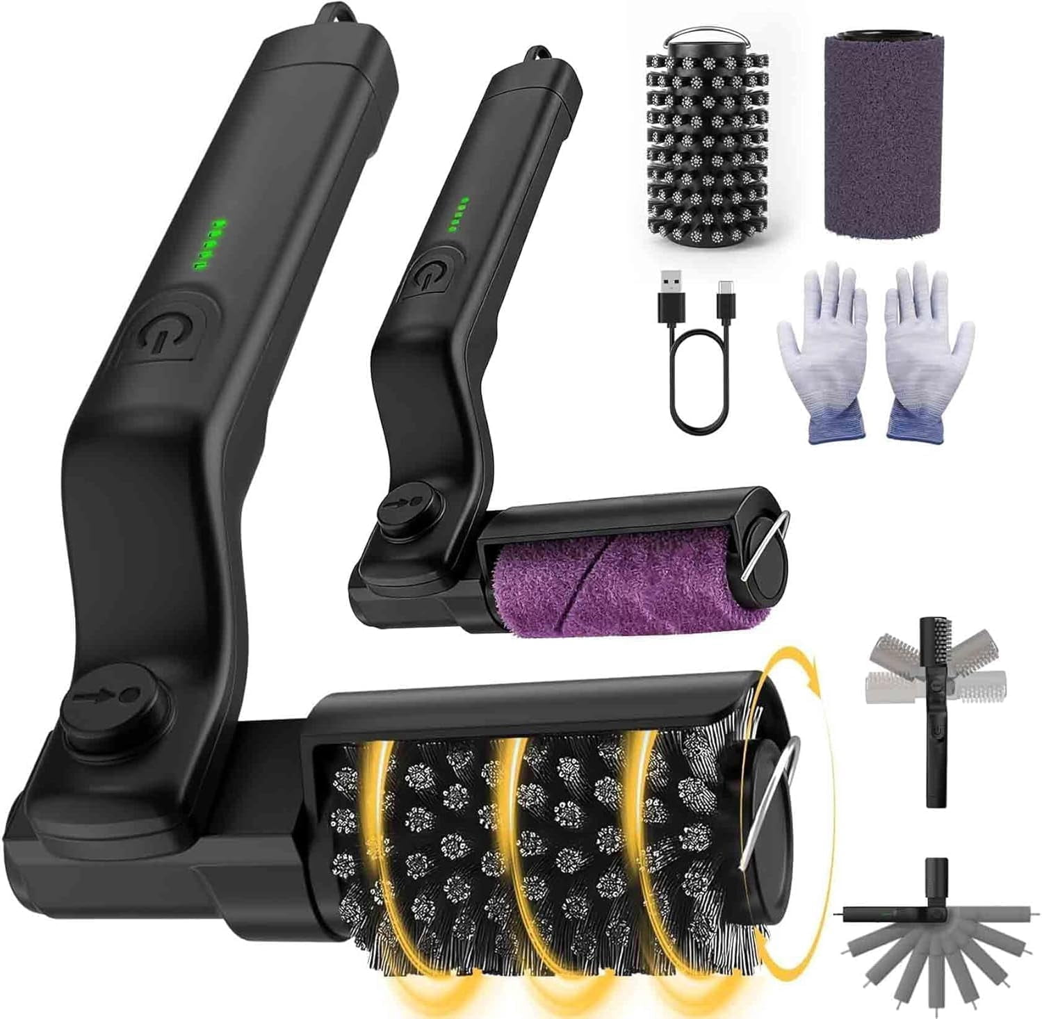 Clean Lock Grill Brush, Electric BBQ Scrubber with Rechargeable Battery