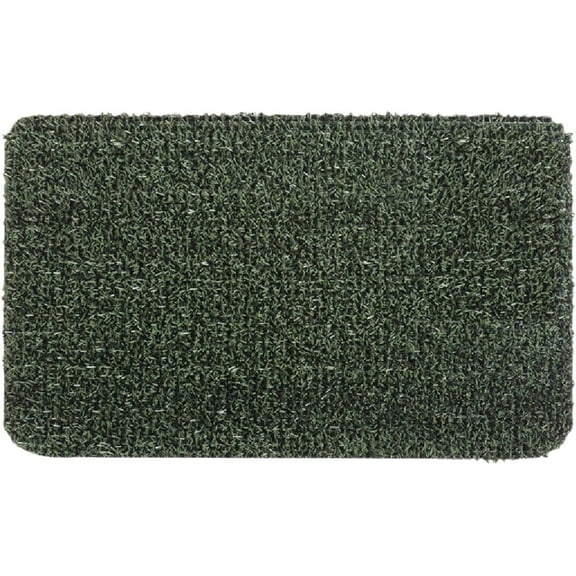 Grassworx Clean Machine Plus Scraper Doormat - Non-Slip, Outdoor - 17.5 x 29.5 Green Residential Use, Standard Application