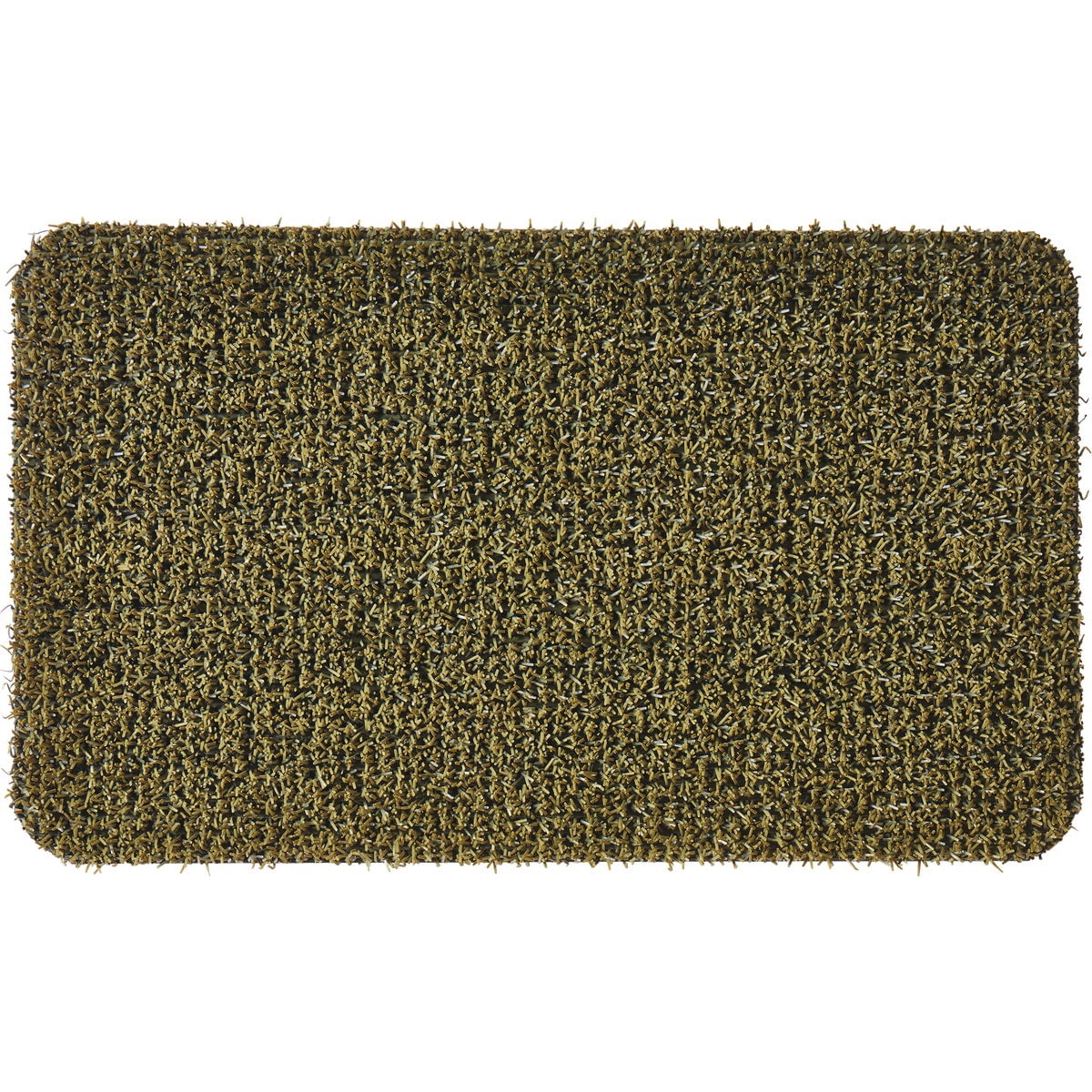 Grassworx Clean Machine Plus Scraper Doormat - Non-Slip, Outdoor - 17.5 x 29.5 Green — Residential Use, Standard Application