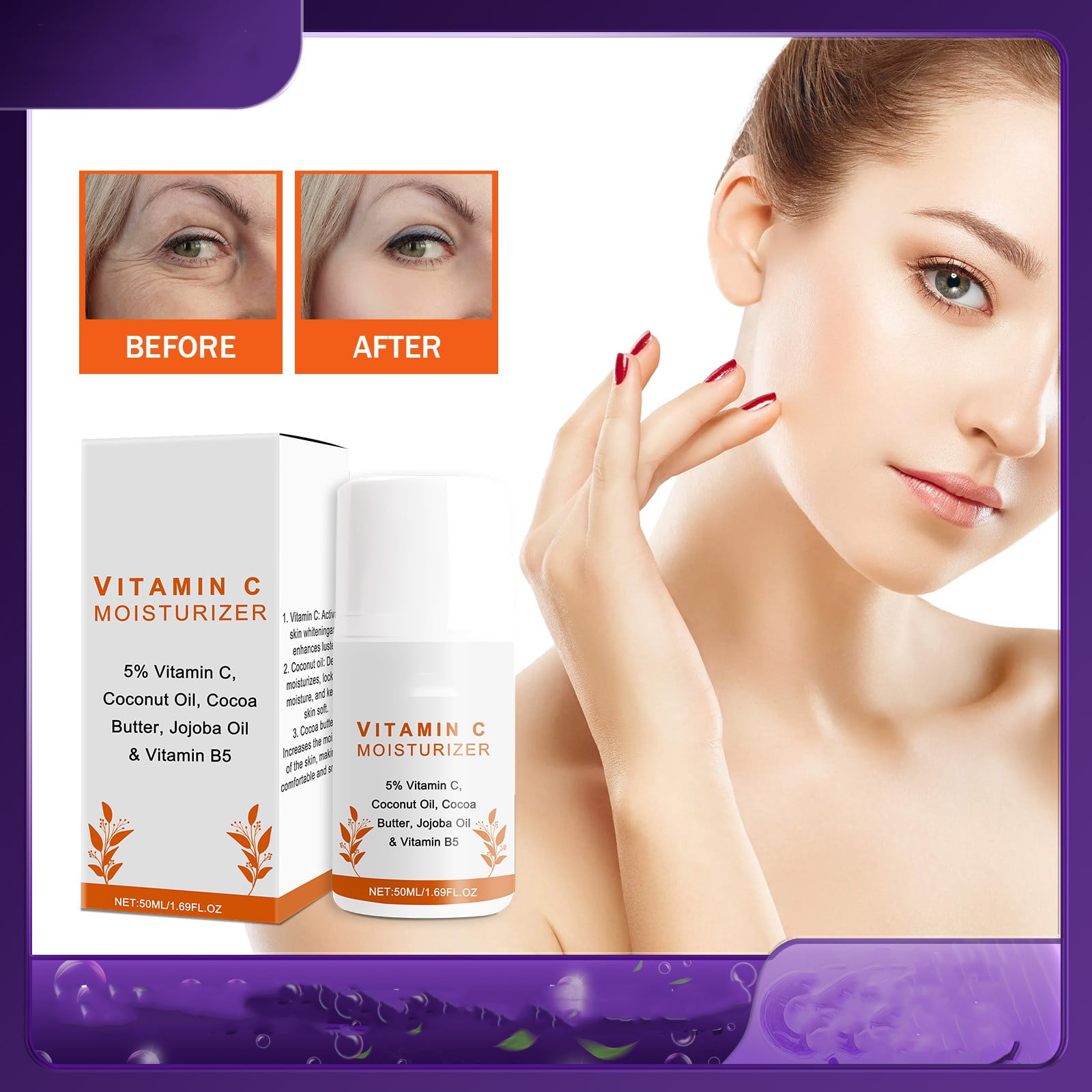 Clean Makeup Remover Oil, Vitamin C Revitalizing Face Moisturizing