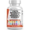 thumbnail image 1 of Clean Nutra Fisetin Quercetin Resveratrol Spermidine - Longevity Supplement with NAD Berberine Apigenin | Anti Aging Cellular Health Support Capsules 60 Count, 1 of 9