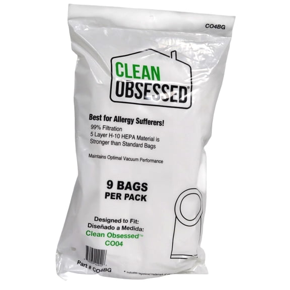 Clean Obsessed 4 Quart Model CO4 Backpack HEPA Vac