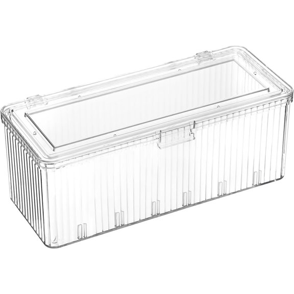 Clean Pads Container for Bathroom,Plastic Makeup Sponge Organizer