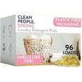 thumbnail image 1 of Clean People Laundry Detergent Pods - Clean Ingredients, Ultra-Concentrated - Spring Scent, 96 Loads, 1 of 6