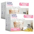Clean People Laundry Detergent Pods PlantBased, Hypoallergenic
