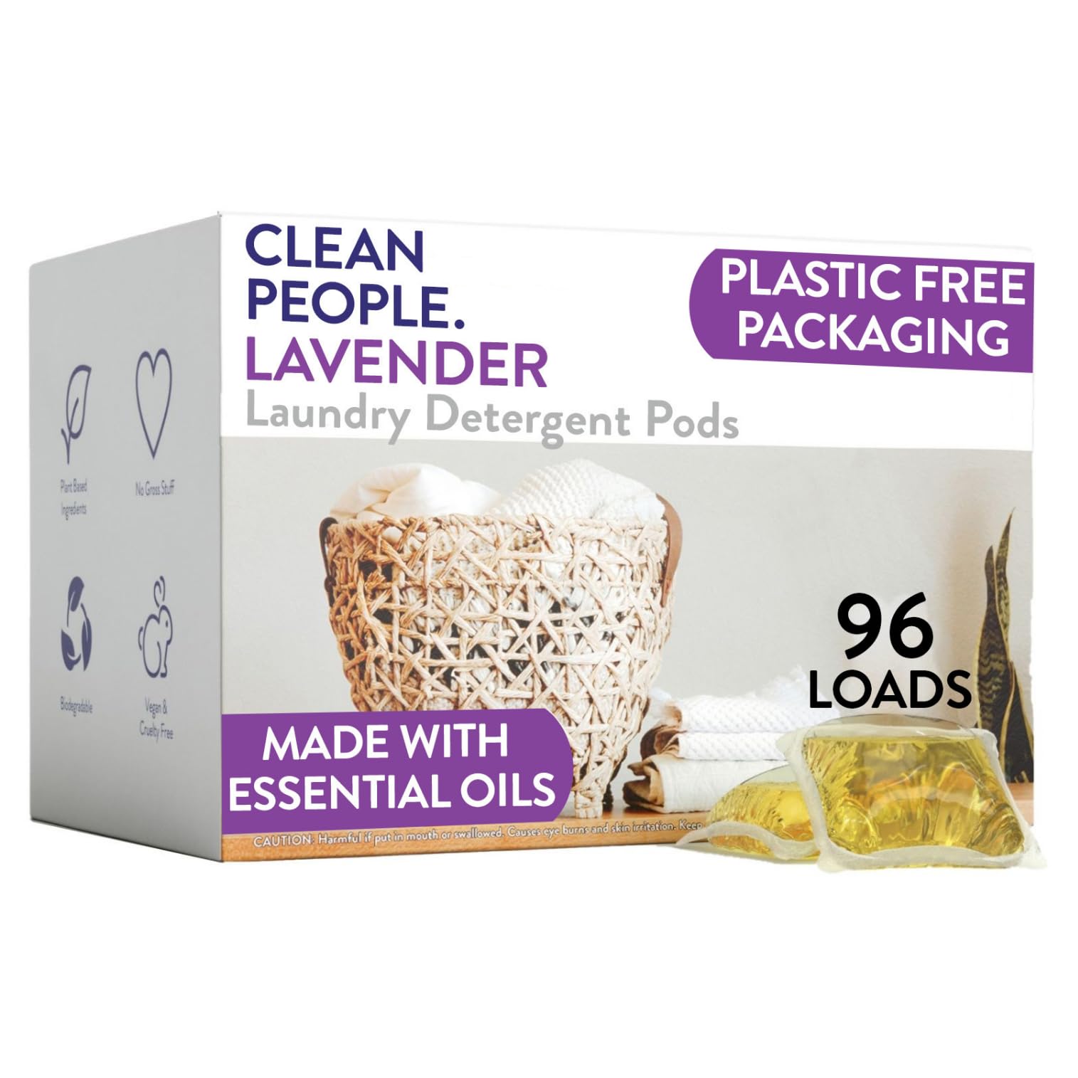 Clean People Laundry Detergent Pods Recyclable Packaging