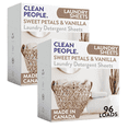 thumbnail image 1 of The Clean People Laundry Detergent Sheets - Laundry Soap - Ultra Concentrated, Recyclable Packaging, Stain Fighting - Sweet Petals & Vanilla, 192 Pack, 1 of 8