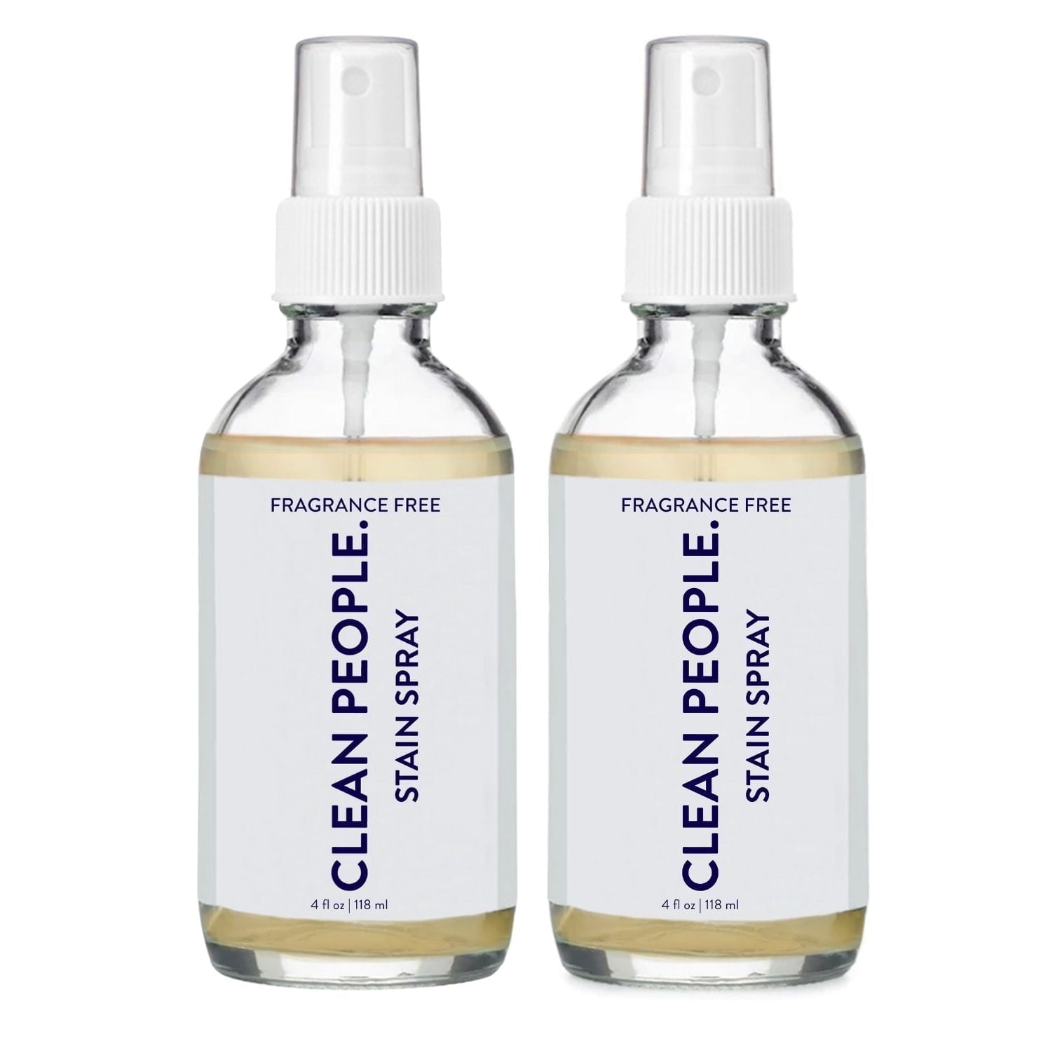 The Clean People Stain Remover Spray - Laundry Spot Treatment for Food, Pet & Baby Stains - Fabric Safe - 4oz (2 Pack)