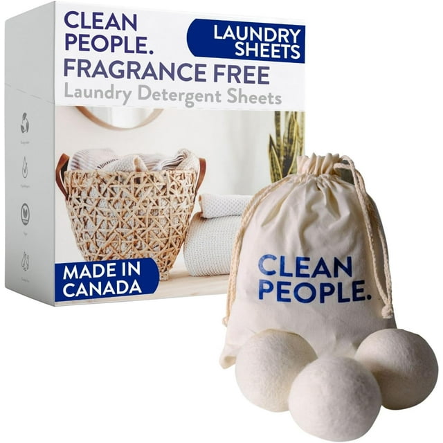 Clean People Ultra Concentrated Laundry Detergent Strips Fragrance Free