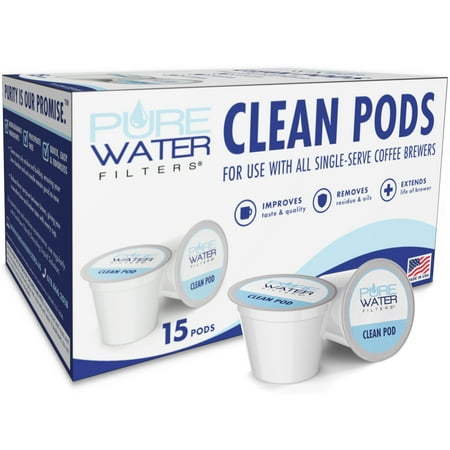 Clean Pods for Use with All Single-Serve Coffee Brewers Including Keurig Classic/1.0 & 2.0 K-Cup, 15 Count