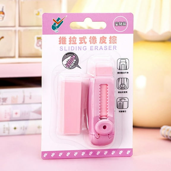 Clean Push Eraser Smudge Free Low Dust Roller Eraser for Writing Drawing