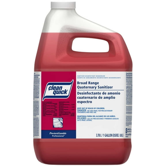 Clean Quick Broad Range Sanitizer Cleaner with Test Strips, 1 Gallon Jug -- 3 per case.