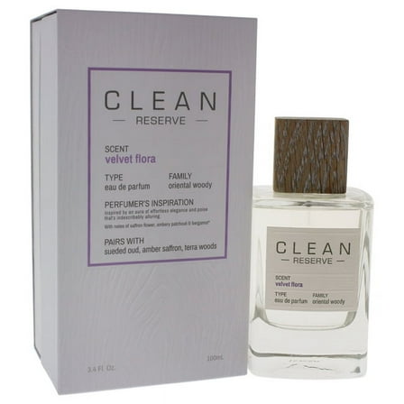 Clean Reserve Velvet Flora Eau de parfum Spray For Unisex 3.4 oz