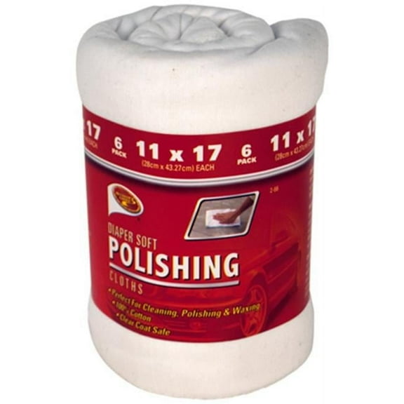 Clean Rite 2-66 11 x 17 in. Soft Polishing Diaper Cloth