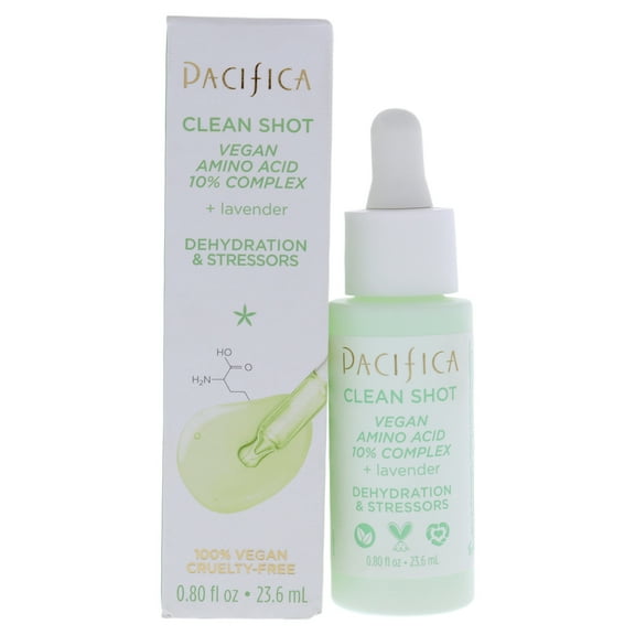Clean Shot Vegan Amino Acid 10 Percent Complex by Pacifica for Unisex - 0.80 oz Serum