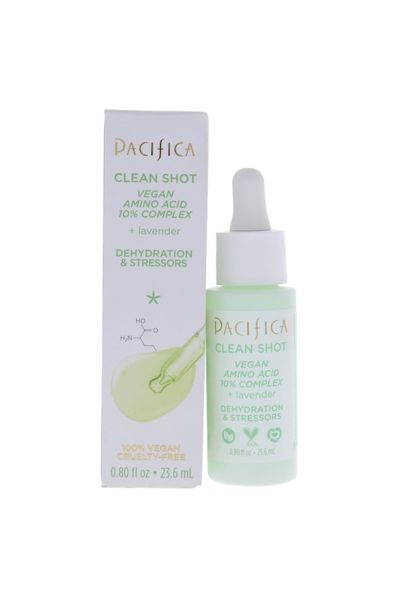 Clean Shot Vegan Amino Acid 10 Percent Complex by Pacifica for Unisex - 0.80 oz Serum