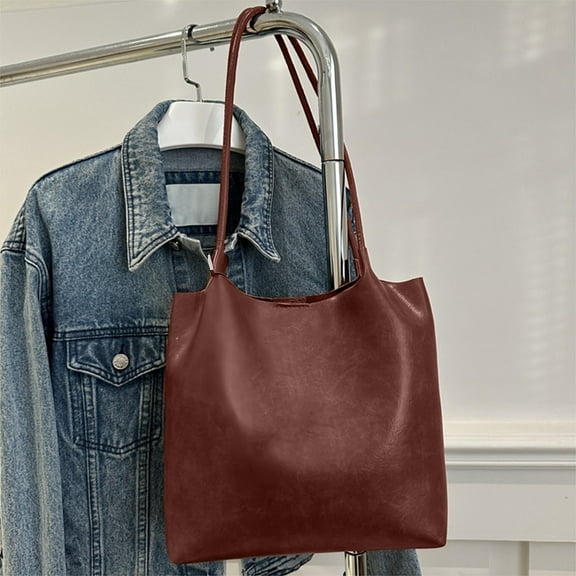 Clean Shoulder Bag For Everyday Use, Polyester Tote With Versatile Carry Options, Durable Metal Hardware, Spacious Interior For Books Wallet Phone And Daily Essentials, Fashionable