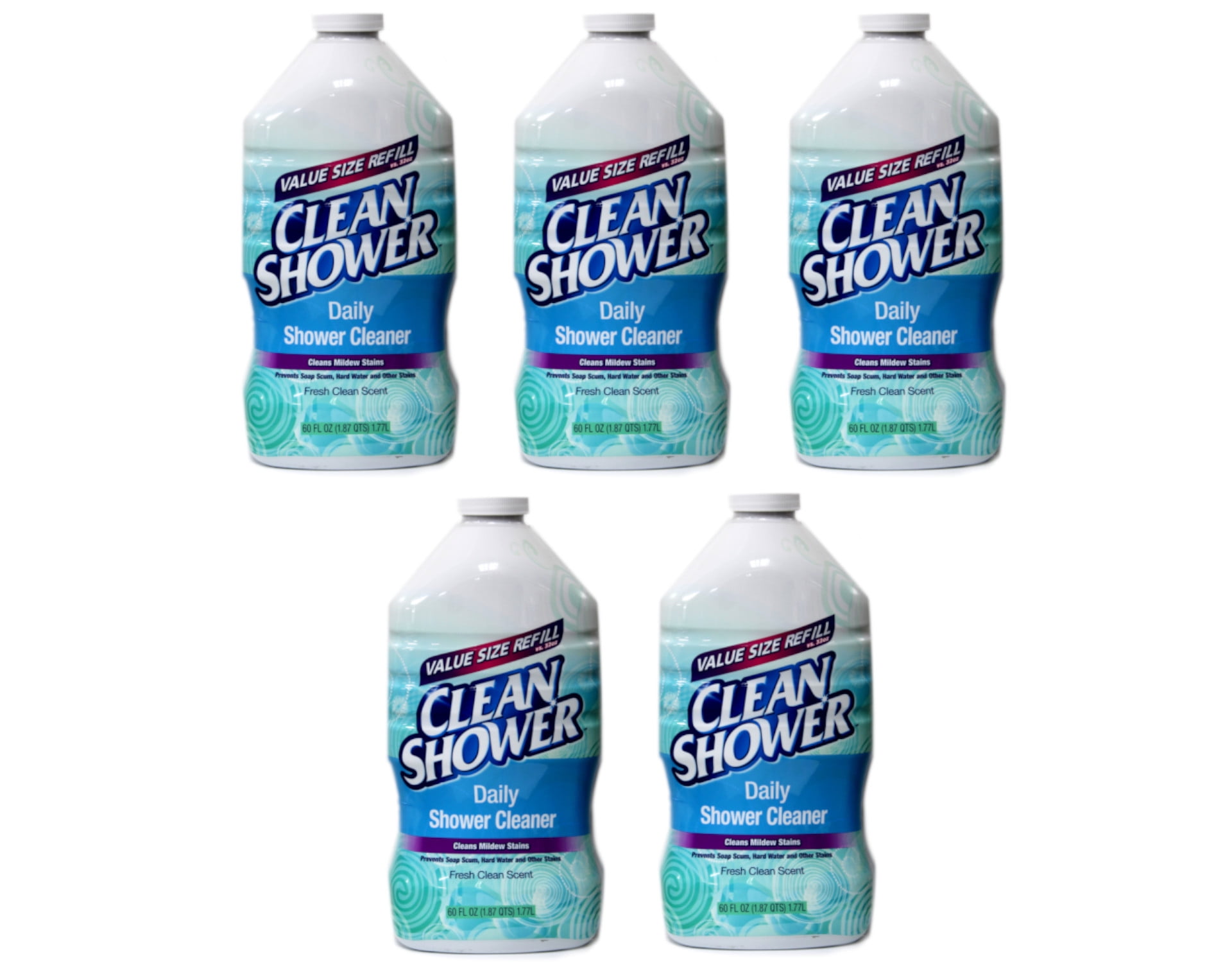 Clean Shower Fresh Clean Scent Daily Shower Cleaner, 32oz - 5 Pack