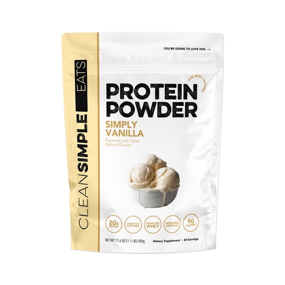 Clean Simple Eats Protein Powder Simply Vanilla Gusset - 20 Servings