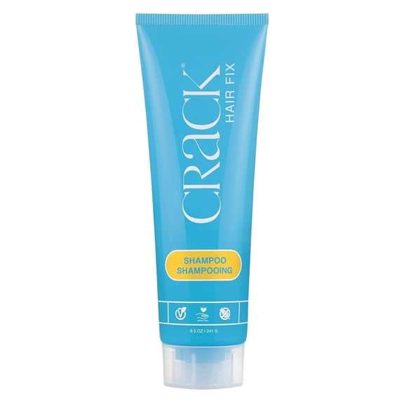 Crack Hair Fix Moisturizing Shampoo for Women, Sulfate-Free Travel Shampoo with Twist Bottle, 8.5 fl oz
