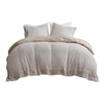 thumbnail image 1 of Clean Spaces 106" 3-Piece Cotton/Rayon Blend Waffle Weave Duvet Set in Brown, 1 of 11