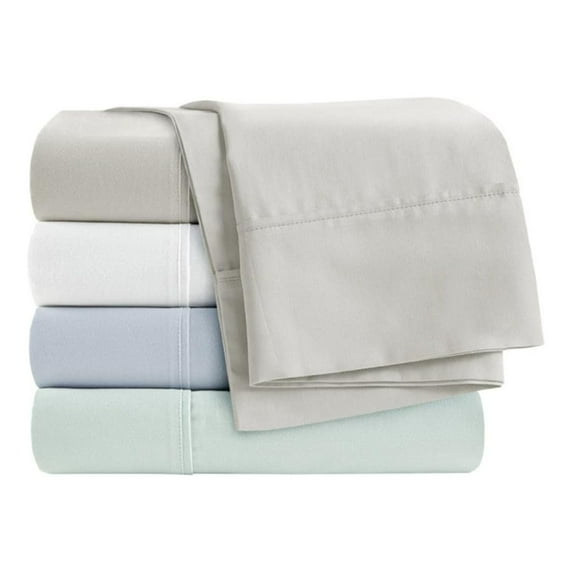 Clean Spaces BCI Cotton Sheet Set with Seafoam Finish CSP20-1522