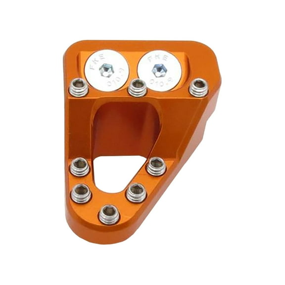 Clean Speed Stepped Brake Pedal Pad Orange