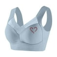 thumbnail image 1 of Clean Sports Bras For Women Full Coverage Shelf T-Shirt Bra No Underwire Padded Strappy Brassiere Printed Bra Everyday Wirefree Comfortable Support Underwear Bra, 1 of 7