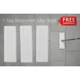 thumbnail image 1 of Clean Sweep Microfiber Cleaner Mop Broom Wooden Floor Replacement Refills 3 Pack, 1 of 5