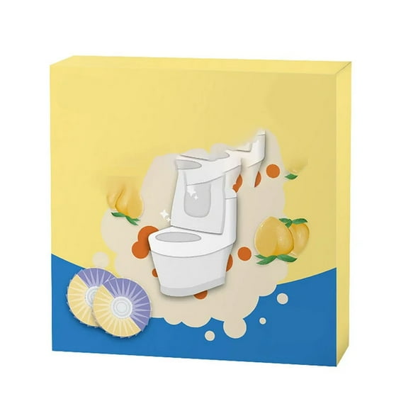 Clean Toilet Blue Aromatherapy Toilet Cleaner, Deodorization and Dirt Removal, Multi-Color Fragrant Toilet Block, Powerful Stain Removal for Long-Lasting Freshness