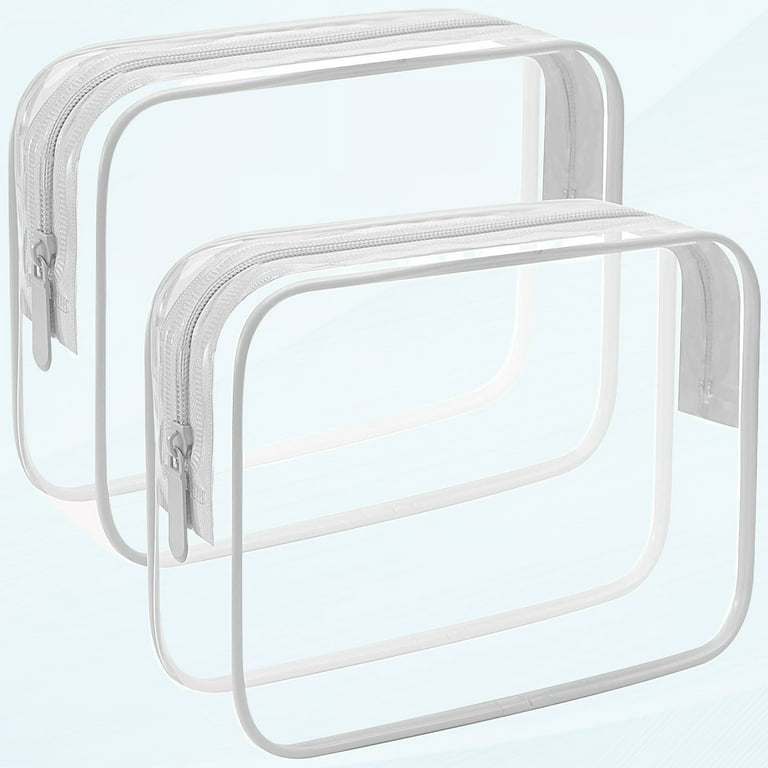 Clean Toiletry Bag 2pcs TSA Approved Travel Liquids Bag, Airport