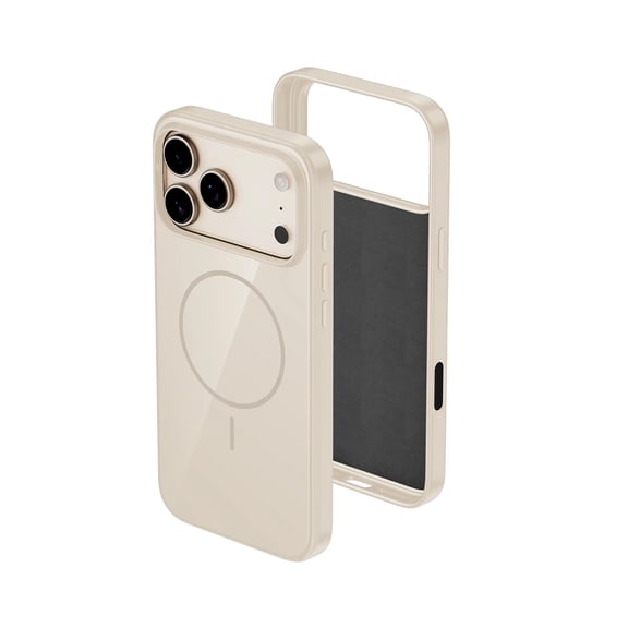 Clean Touch Silicone Case with MagSafe for iPhone 17 Pro Max - Cream