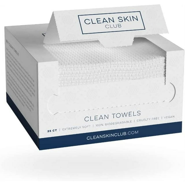 Clean Towels Organic Disposable Face Cleansing Washcloth Makeup ...