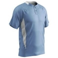 thumbnail image 1 of Clean-Up 2-Button Baseball Jersey, Adult 2X-Large, Light Blue with White Highlights, 1 of 2