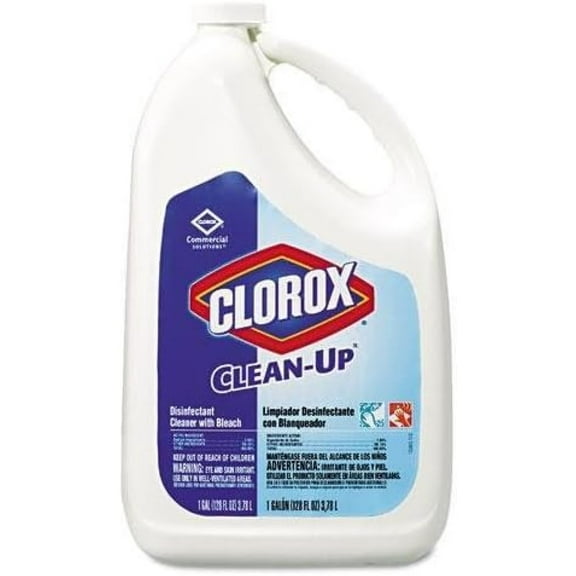 Clean-Up Disinfectant Cleaner With Bleach, Fresh, 128 Oz Refill Bottle