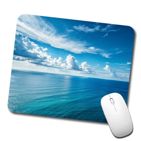Clean View Just Sea Sky Ocean Mouse Pad Low Profile Gaming Mat