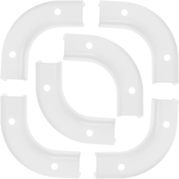 Clean Water Clamp Tube Pom Tools Support Base Elbow Pipeline Tubing 6 PCS White