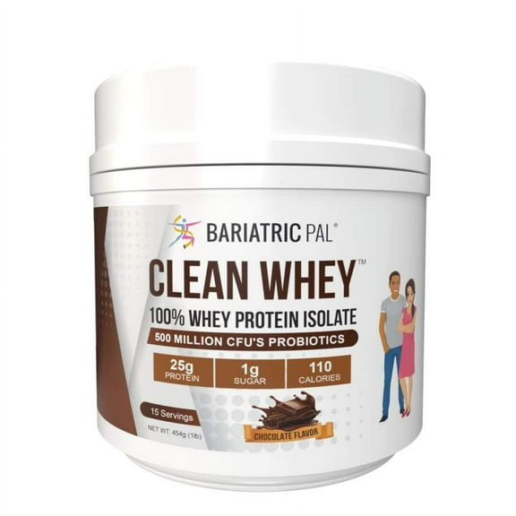 Clean Whey Protein (25g) by BariatricPal with Probiotics - Chocolate