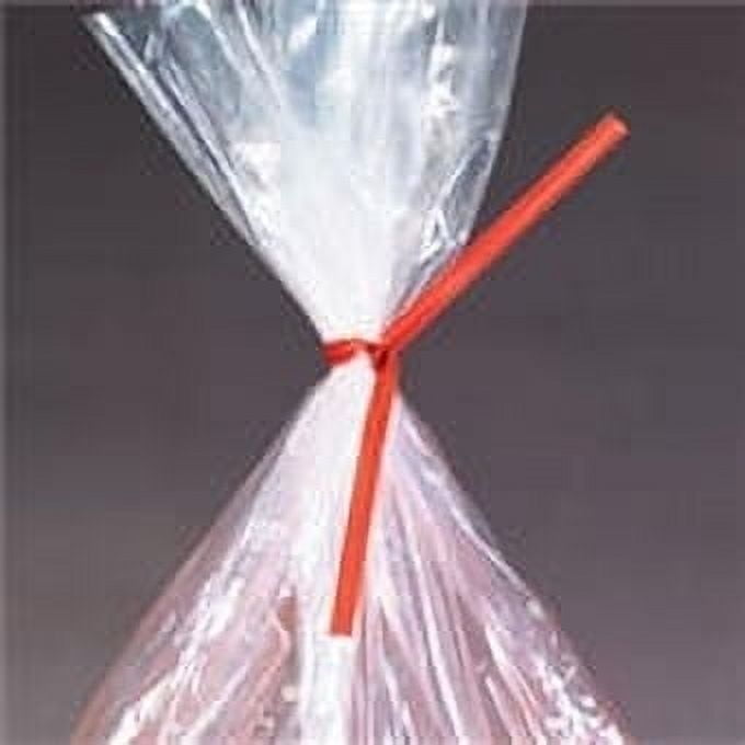 SSBM 7" x 5/32" White Paper Twist Ties Pre-Cut, Durable Bag Ties with Flexible Wire Coil for Sealing & Organizing 2000Pcs/Case
