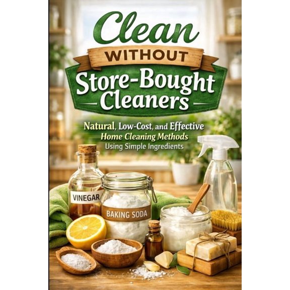 Clean Without Store-Bought Cleaners: Natural, Low-Cost, and Effective Home Cleaning Methods Using Simple Ingredients, (Paperback)