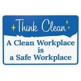 thumbnail image 1 of A Clean Workplace Is A Safe Workplace Warning Sign, Door Metal Signs for Home Business Outdoor Indoor Road Yard Garage Street Wall Caution Custom Decor 12 x 8 Inch, 1 of 4