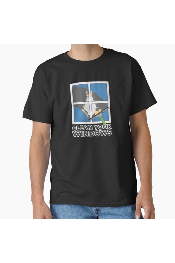 Clean Your Windows T Shirt, Funny Cleaning Graphic Tee, Household Humor Shirt Size S-5XL